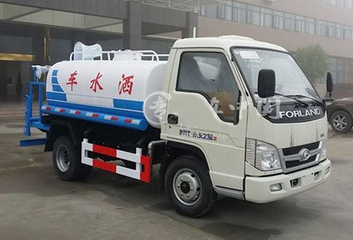 福田小卡之星2噸藍牌小型灑水車4