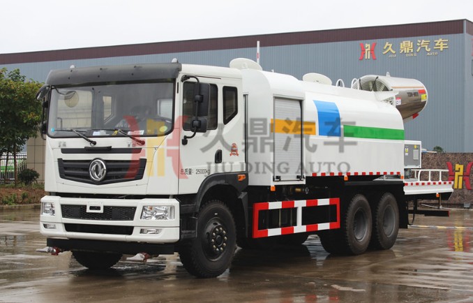 100米風送式霧炮東風御虎后雙橋多功能抑塵車 100米風送式霧炮東風御虎后雙橋多功能抑塵車廠家直銷電話:159-7276-7978 01、100米風送式霧炮東風御虎后雙橋多功能抑塵車車輛外觀: 采用橢圓形或者方圓形結構的水罐,整車造型新穎、美觀大方,全部采用鍍鋅管道,管道上有壓力表,方便操作人員隨時掌握泵的運轉情況。駕駛室和罐體中間有量管,使水罐內的水量一目了然。罐體尾部有操作平臺,平臺有安全防護欄保障操作人員的安全,平臺上有爬梯方便操作人員上下車觀察罐體內的情況。 02、100米風送式霧炮東風御虎后雙橋多功能抑塵車車輛底盤: 該款車型采用東風原廠底盤,玉柴YC6A240-50國五240馬力發動機,軸距4350+1300mm,11.00R20鋼絲胎,陜齒8檔變速箱,5噸前橋,10噸雙后橋,助力轉向,電動玻璃,斷氣剎,豪華圓弧儀表臺,二級踏步,下防護,駱駝原廠電瓶,帶原廠ABS,10.00-20-16層尼龍胎。 03、100米風送式霧炮東風御虎后雙橋多功能抑塵車車輛上裝: 1.配50KW柴油發電機組; 2.10型霧炮風機,帶消音雙臂軸流風機配置噴筒高壓霧化系統(噴霧流量:50-150L/min,射程:水平70-100米,垂直40-65米); 3.電控系統,微電機控制水平旋轉; 4.遙控系統,自動系統; 5.霧炮自動轉向裝置(旋轉角度:0-360°); 6.液壓馬達控制俯仰角度:-10°-60°。 04、100米風送式霧炮東風御虎后雙橋多功能抑塵車工藝特點: 1.功力強、射程遠、穿透力強、霧粒附著力強、覆蓋范圍廣、可以實現精量噴霧。 2.工作效率高、噴霧速度快;對容易引起塵埃的堆場噴水除塵時,噴出的霧粒細小、與飄起的塵埃接觸時,形成一種潮濕霧狀體,能快速將塵埃抑制降沉,霧量沉降率可達95%。 3.二次霧化技術,采用了一種特定的起渦輪風助裝置改變風向使之與霧粒的流動方向形成一個夾角,促進水霧化充分。 4.當霧滴從噴嘴中噴出后在噴霧區域被高速高壓氣流進一步破碎,并使霧滴的速度逐漸增加,提高了霧化程度,霧化一般可達到約50-150um直徑大小的霧滴。 配套動力靈活,既可用三相380V的市電,也可配套柴油發電機組供電。 5.可固定安裝在混凝土澆筑的平臺上,也可配套柴油發電機組供電安裝在運輸車輛上;操作靈活,使用安全可靠,遙控和人工控制操作,可隨意控制調節水平旋轉噴霧角度。 6.耗水量相比其它抑塵噴灑設備可節約70%~80%(噴槍、灑水機車),且水霧覆蓋粉塵面積遠遠大于其它抑塵噴灑設備。 05、100米風送式霧炮東風御虎后雙橋多功能抑塵車整車技術參數: 100米風送式霧炮東風御虎后雙橋多功能抑塵車圖片 100米風送式霧炮東風御虎后雙橋多功能抑塵車 100米風送式霧炮東風御虎后雙橋多功能抑塵車廠家直銷電話:159-7276-7978 01、100米風送式霧炮東風御虎后雙橋多功能抑塵車車輛外觀: 采用橢圓形或者方圓形結構的水罐,整車造型新穎、美觀大方,全部采用鍍鋅管道,管道上有壓力表,方便操作人員隨時掌握泵的運轉情況。駕駛室和罐體中間有量管,使水罐內的水量一目了然。罐體尾部有操作平臺,平臺有安全防護欄保障操作人員的安全,平臺上有爬梯方便操作人員上下車觀察罐體內的情況。 02、100米風送式霧炮東風御虎后雙橋多功能抑塵車車輛底盤: 該款車型采用東風原廠底盤,玉柴YC6A240-50國五240馬力發動機,軸距4350+1300mm,11.00R20鋼絲胎,陜齒8檔變速箱,5噸前橋,10噸雙后橋,助力轉向,電動玻璃,斷氣剎,豪華圓弧儀表臺,二級踏步,下防護,駱駝原廠電瓶,帶原廠ABS,10.00-20-16層尼龍胎。 03、100米風送式霧炮東風御虎后雙橋多功能抑塵車車輛上裝: 1.配50KW柴油發電機組; 2.10型霧炮風機,帶消音雙臂軸流風機配置噴筒高壓霧化系統(噴霧流量:50-150L/min,射程:水平70-100米,垂直40-65米); 3.電控系統,微電機控制水平旋轉; 4.遙控系統,自動系統; 5.霧炮自動轉向裝置(旋轉角度:0-360°); 6.液壓馬達控制俯仰角度:-10°-60°。 04、100米風送式霧炮東風御虎后雙橋多功能抑塵車工藝特點: 1.功力強、射程遠、穿透力強、霧粒附著力強、覆蓋范圍廣、可以實現精量噴霧。 2.工作效率高、噴霧速度快;對容易引起塵埃的堆場噴水除塵時,噴出的霧粒細小、與飄起的塵埃接觸時,形成一種潮濕霧狀體,能快速將塵埃抑制降沉,霧量沉降率可達95%。 3.二次霧化技術,采用了一種特定的起渦輪風助裝置改變風向使之與霧粒的流動方向形成一個夾角,促進水霧化充分。 4.當霧滴從噴嘴中噴出后在噴霧區域被高速高壓氣流進一步破碎,并使霧滴的速度逐漸增加,提高了霧化程度,霧化一般可達到約50-150um直徑大小的霧滴。 配套動力靈活,既可用三相380V的市電,也可配套柴油發電機組供電。 5.可固定安裝在混凝土澆筑的平臺上,也可配套柴油發電機組供電安裝在運輸車輛上;操作靈活,使用安全可靠,遙控和人工控制操作,可隨意控制調節水平旋轉噴霧角度。 6.耗水量相比其它抑塵噴灑設備可節約70%~80%(噴槍、灑水機車),且水霧覆蓋粉塵面積遠遠大于其它抑塵噴灑設備。 05、100米風送式霧炮東風御虎后雙橋多功能抑塵車整車技術參數: 100米風送式霧炮東風御虎后雙橋多功能抑塵車圖片