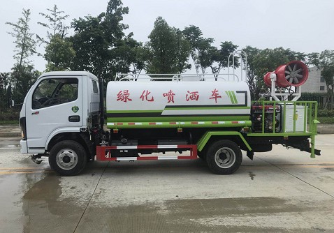 5方灑水車參數(shù)_國六東風(fēng)福瑞卡5方綠化灑水車4