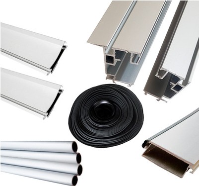 卷簾門門片、滑軌道、拉桿、密封膠條 卷簾門門片、滑軌道、拉桿、密封膠條