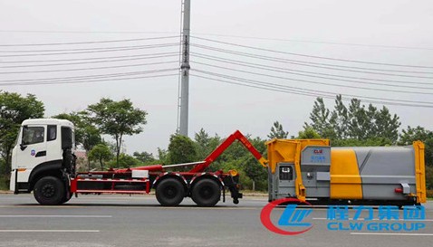 東風天龍勾臂式垃圾車圖片 東風天龍勾臂式垃圾車圖片
