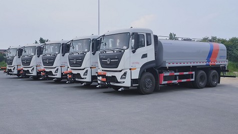 國(guó)六東風(fēng)天龍后雙橋18方灑水車(chē)批量發(fā)車(chē)圖片 國(guó)六東風(fēng)天龍后雙橋18方灑水車(chē)批量發(fā)車(chē)圖片